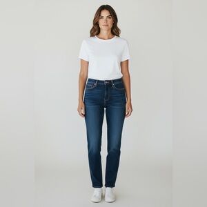 Lee Classic Blue Women's Jeans - 10 Petite, Dark Blue, stretch, lightly worn.